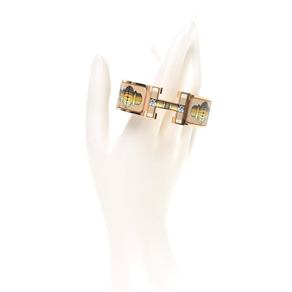 Hermes Enamel Wide Print Cliquetis Clic Clac H Bracelet PM Songe Nuit 2 of 5
