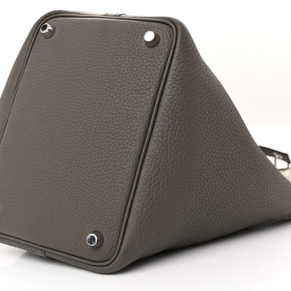 Hermes Taurillon Clemence Picotin Lock 18 PM Etain 10 of 11