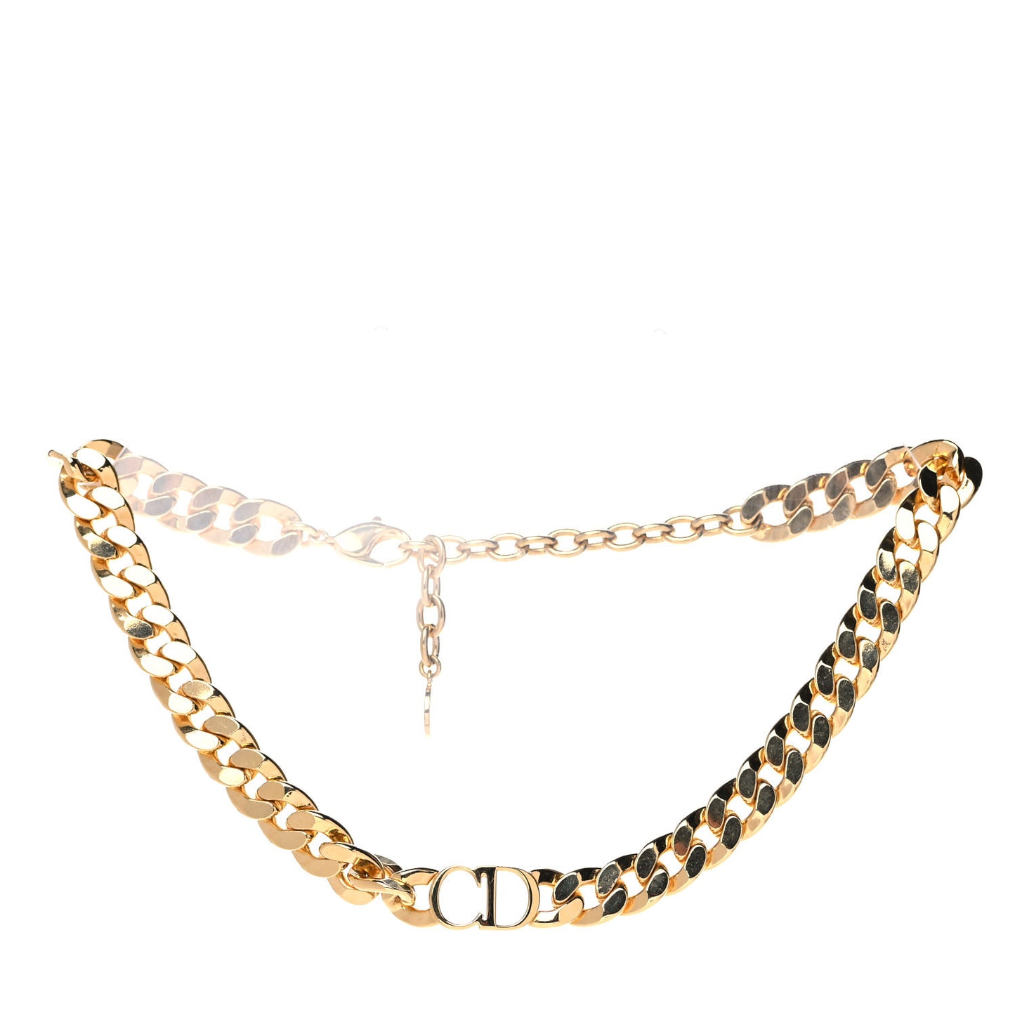 Metal Danseuse Etoile Chain Choker Necklace Gold