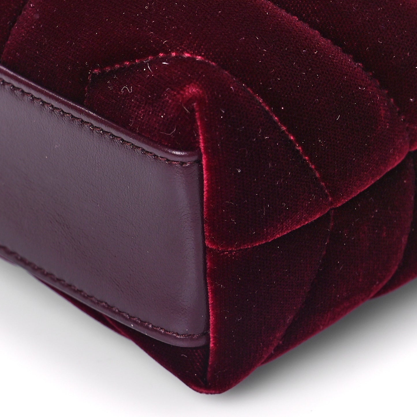 Velvet Y Quilted Monogram Toy Loulou Crossbody Bag French Burgundy