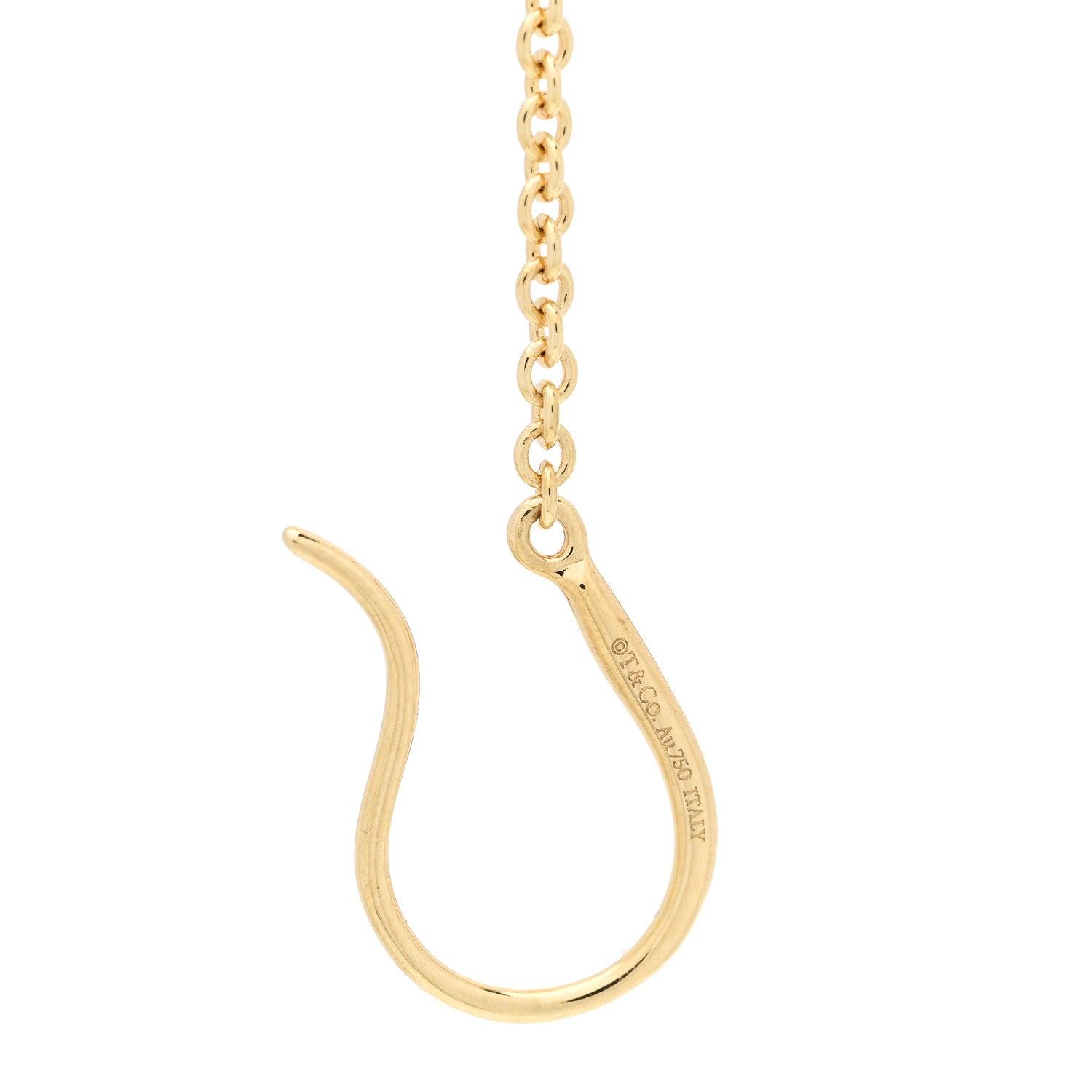 Tiffany 18K Yellow Gold 10mm HardWear Ball Hook Drop Earrings 4 of 5