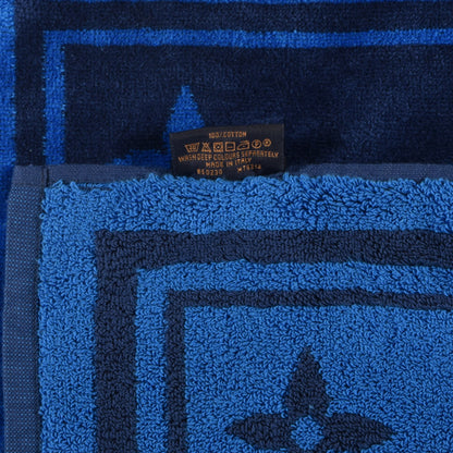 Louis Vuitton Cotton Monogram Beach Towel Blue 5 of 5