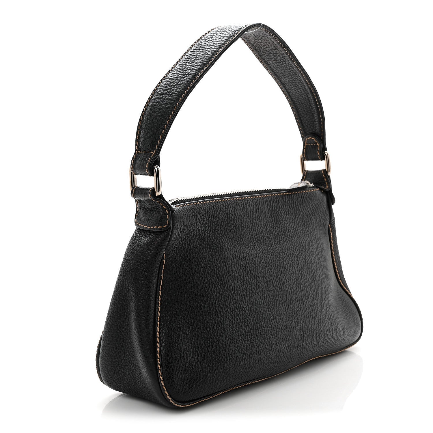 Chanel Grained Calfskin Tassel Shoulder Bag Black 1891114