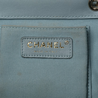 Chanel Lambskin Quilted Large Duma Drawstring Backpack Light Blue 6 of 12