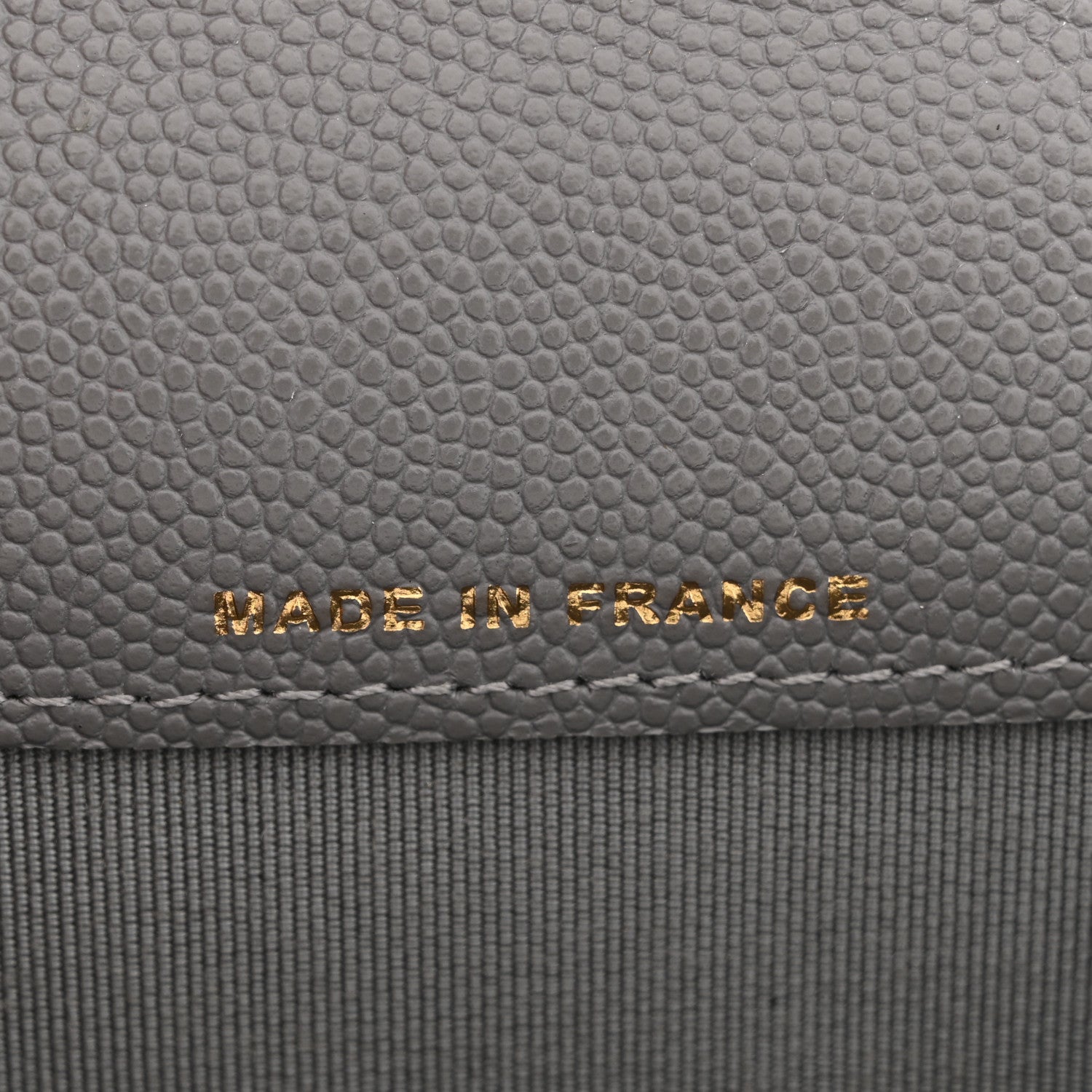 Chanel Caviar Quilted Flap Card Holder Wallet Grey 7 of 10