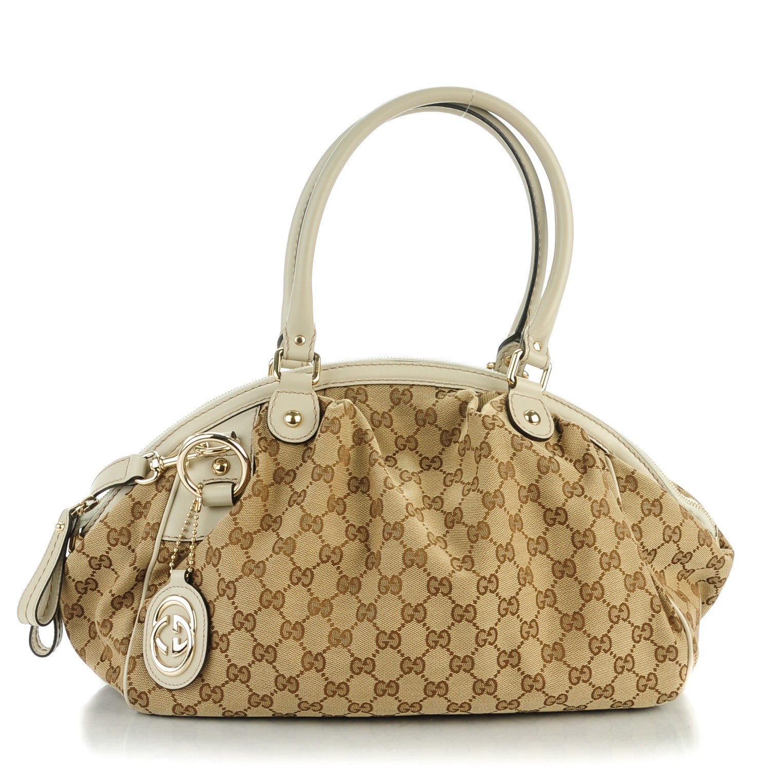 Gucci Monogram Medium Sukey Boston Off White 1 of 7