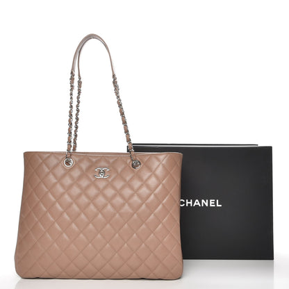 Chanel Caviar Quilted Large Shopping Tote Dark Beige 8 of 8