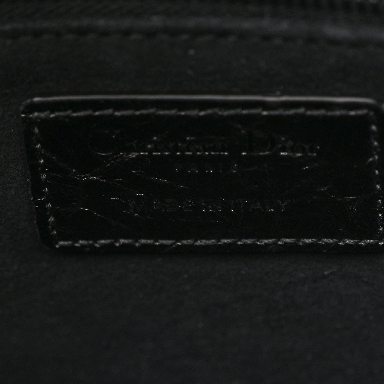 Christian Dior Crinkled Calfskin Cannage Medium Lady Dior Black 6 of 10