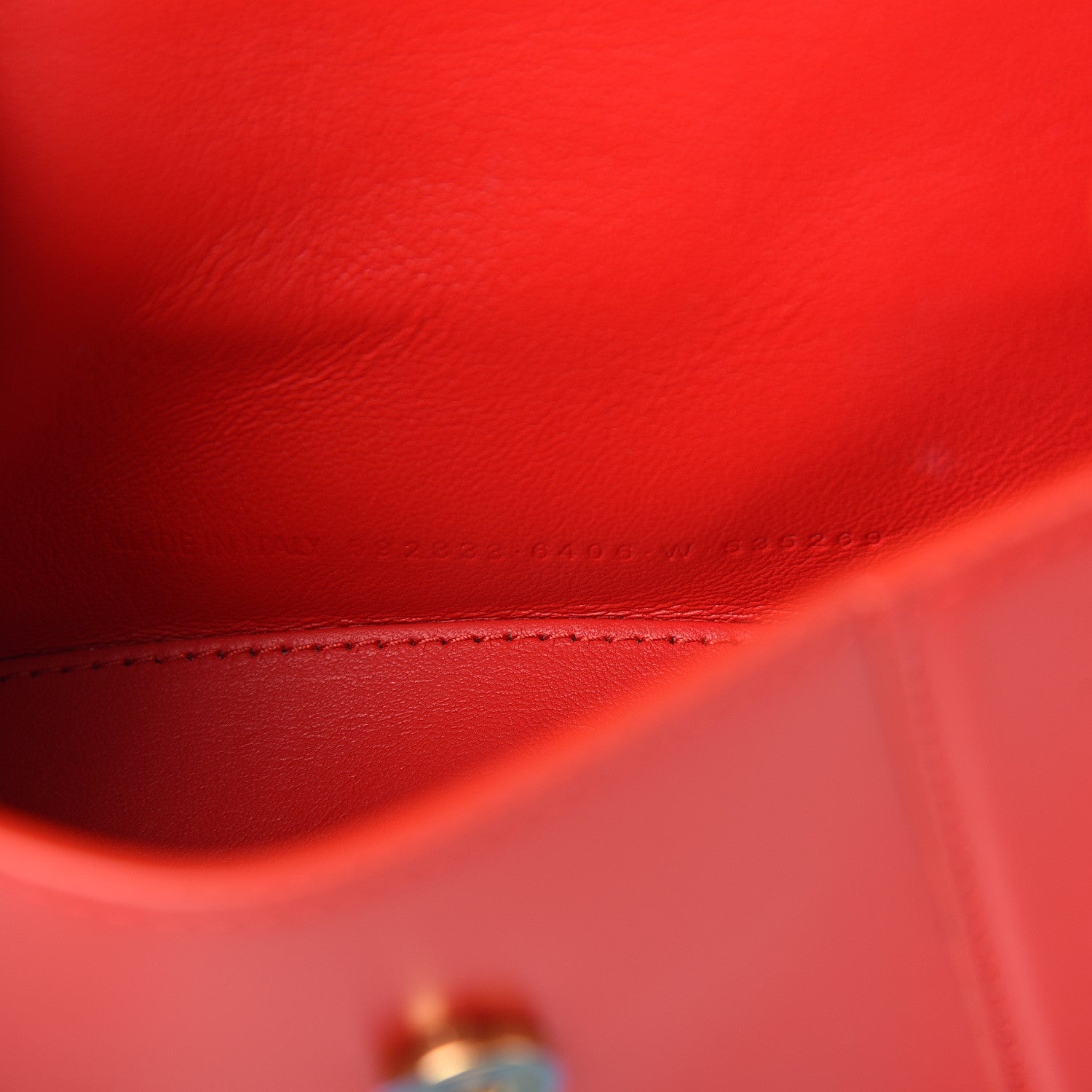 Balenciaga Shiny Box Calfskin Hourglass Top Handle Bag XS Bright Red 5 of 8