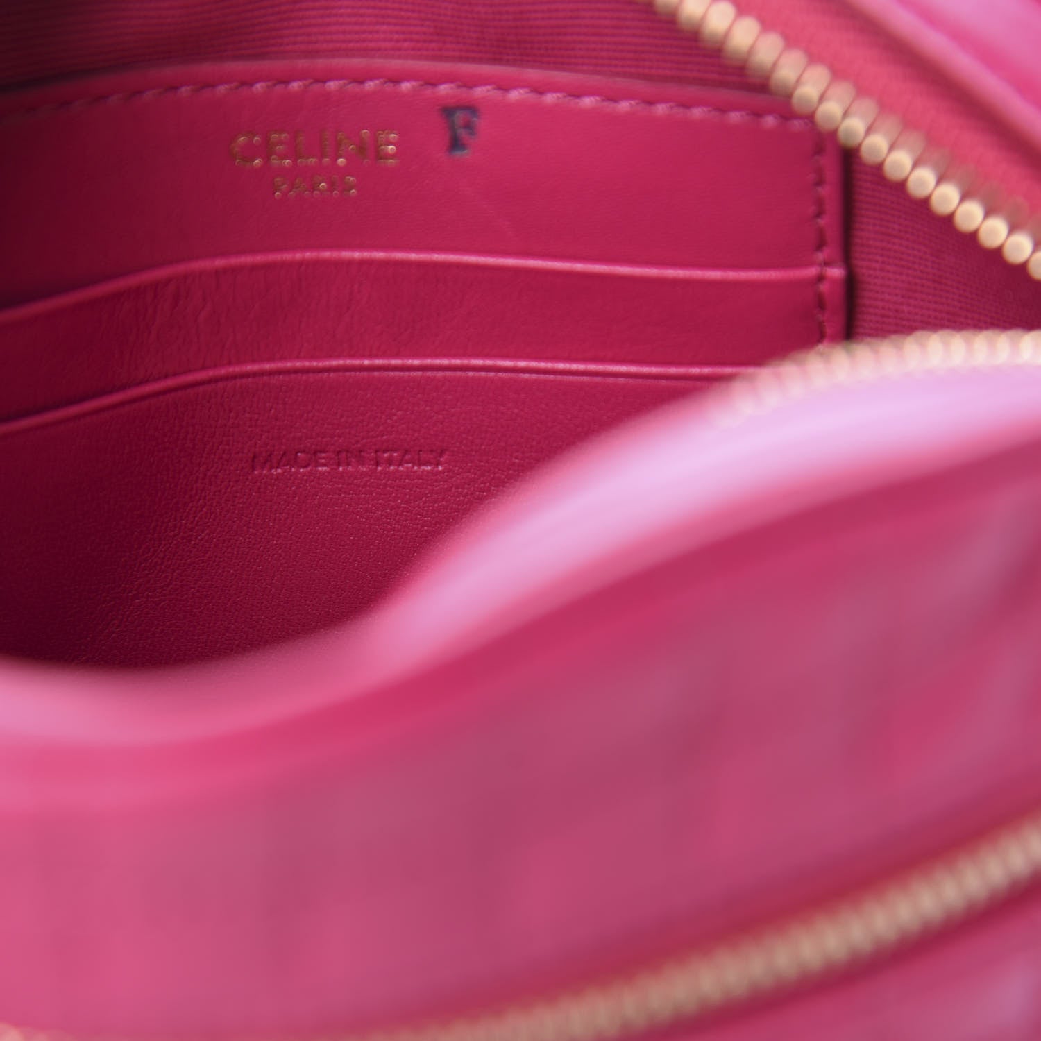 Celine Calfskin Quilted Small C Charm Bag Pink 9 of 10