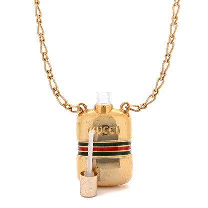 Gucci Metal Enamel Bottle Pendant Necklace 6 of 6