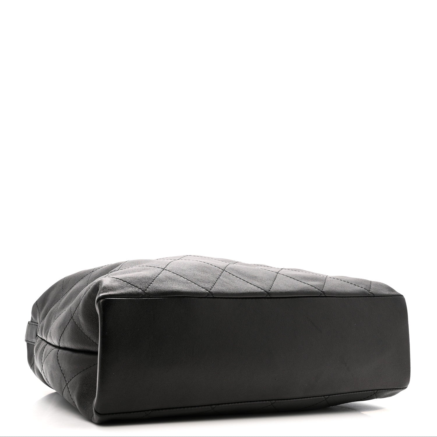 Chanel Shiny Lambskin Quilted Maxi Hobo Black 3 of 10