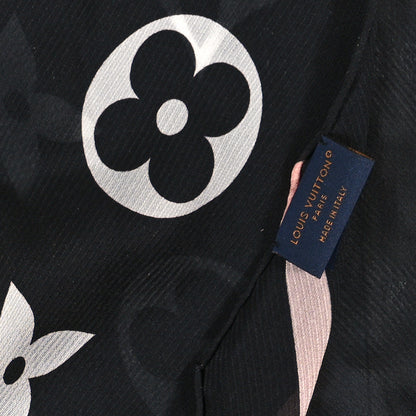 Louis Vuitton Silk Etole Monogram LV Ideal Scarf Black 3 of 4