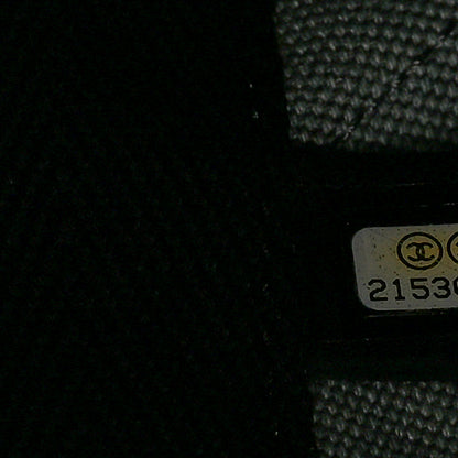 Chanel Washed Toile Calfskin Quilted Trolley Black 7 of 10