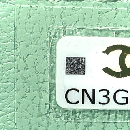 Chanel Lambskin Quilted Top Handle Mini Vanity Case With Chain Green 7 of 11