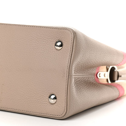 Louis Vuitton Taurillon Capucines MM Galet Coral Pebble 9 of 13