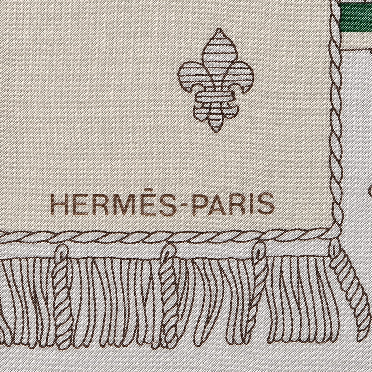 Silk Vue Du Carrosse De La Galere La Reale Scarf 90 Blanc Creme Rouge