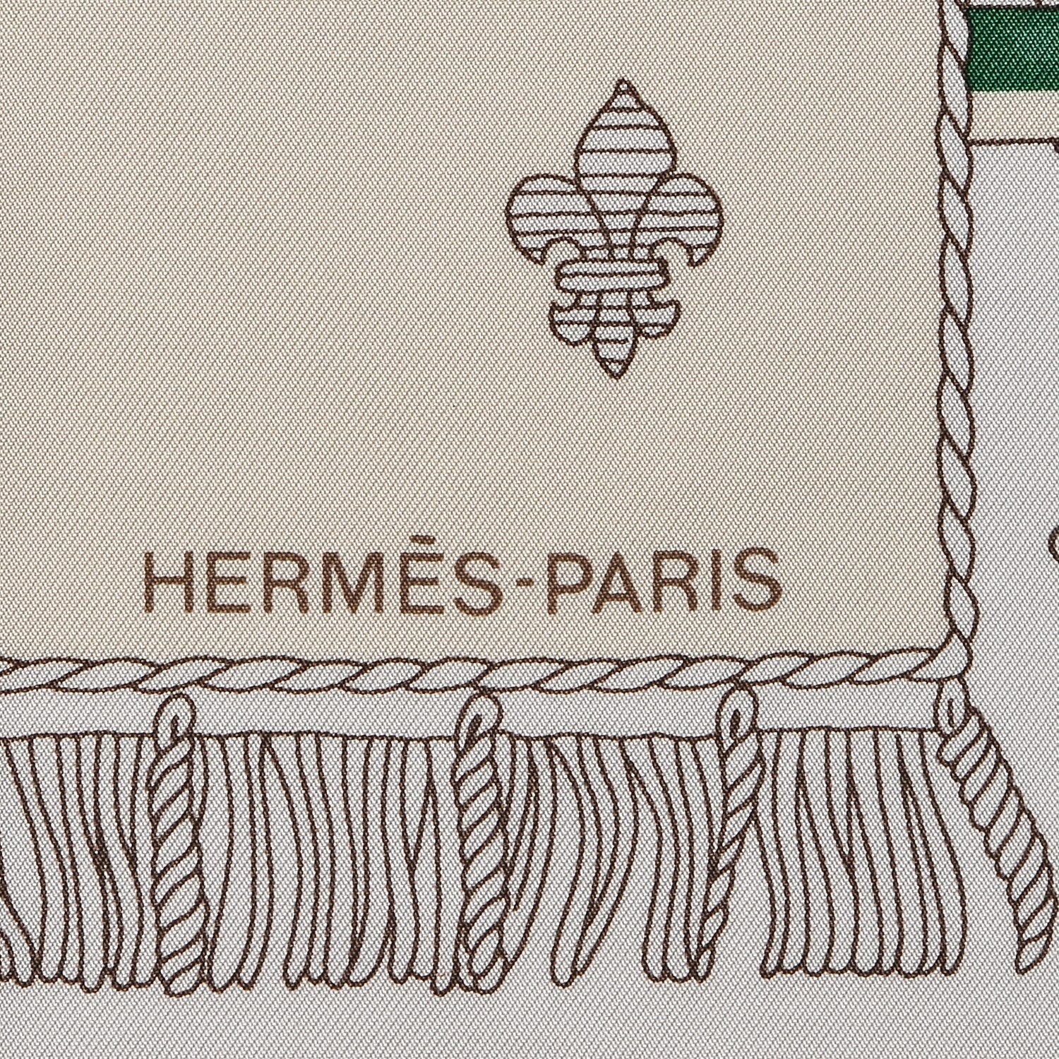 Hermes Silk Vue Du Carrosse De La Galere La Reale Scarf 90 Blanc Creme Rouge 4 of 8