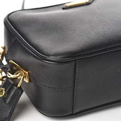 Prada Saffiano Small Camera Crossbody Bag Black 11 of 13