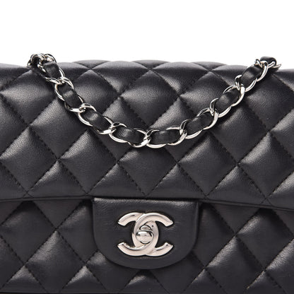 Chanel Lambskin Quilted Mini Rectangular Flap Black 10 of 10