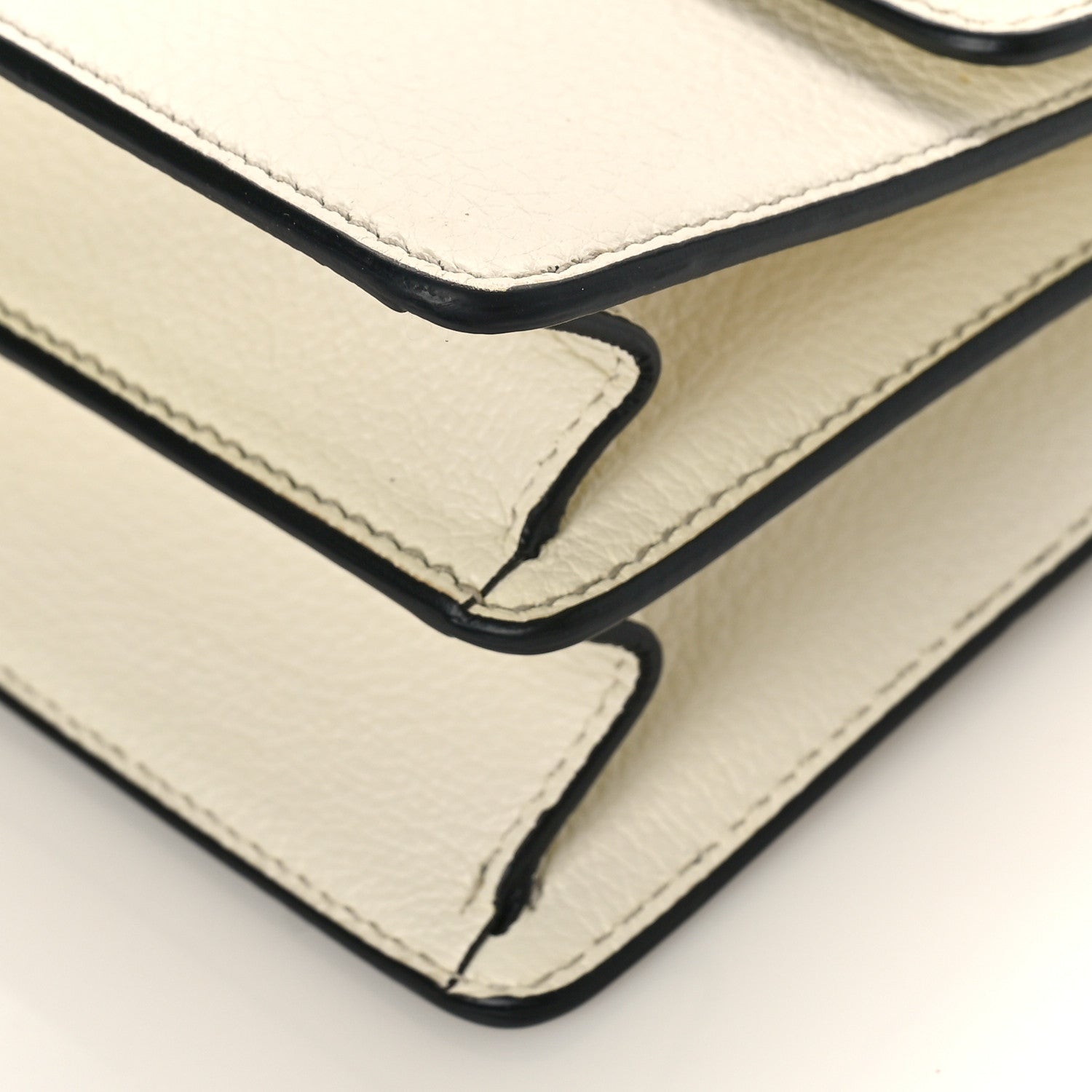 Dolce & Gabbana Grained Calfskin Rosalia Shoulder Bag White 8 of 8