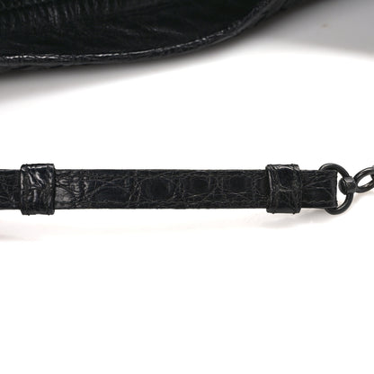 Bottega Veneta Nappa Intrecciato Alligator Hobo Black 14 of 15
