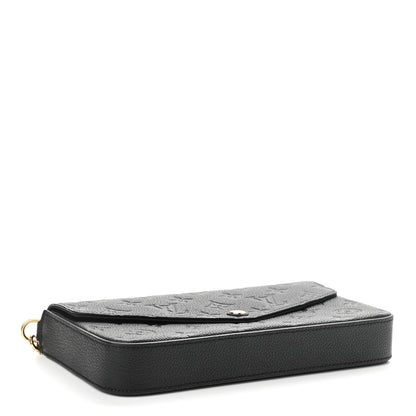 Louis Vuitton Empreinte Pochette Felicie Chain Wallet Black 5 of 12
