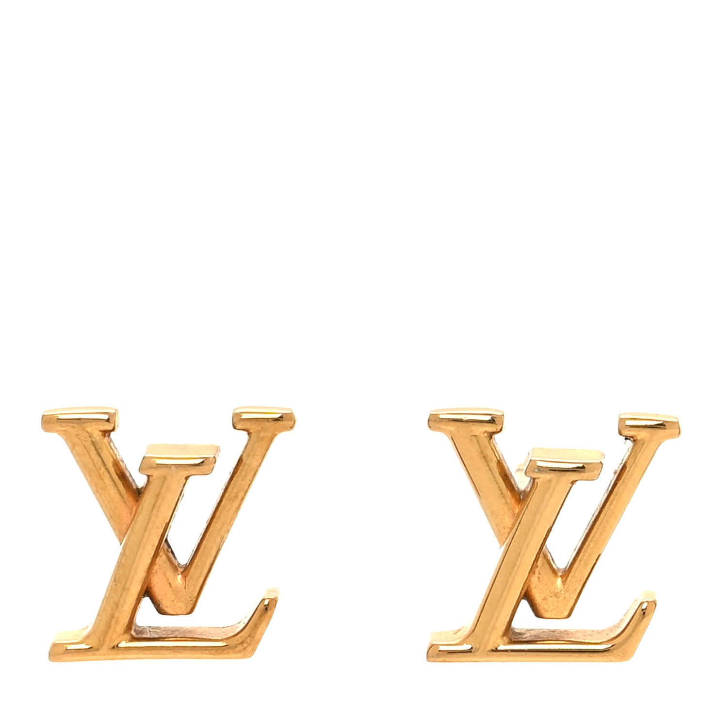 Metal LV Iconic Earrings Gold