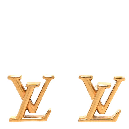 Louis Vuitton Metal LV Iconic Earrings Gold 1 of 4