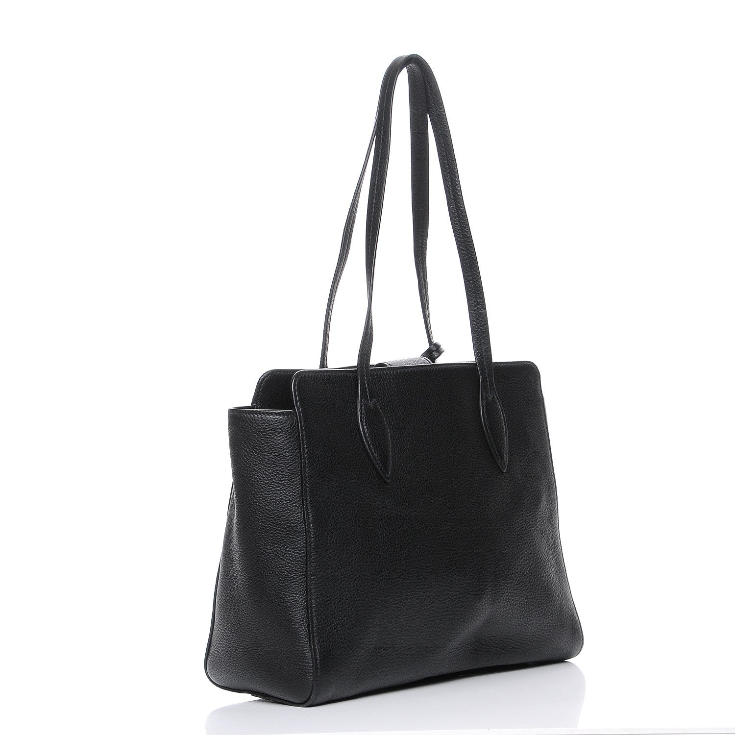 Prada Vitello Phenix Tote Nero Black 3 of 7