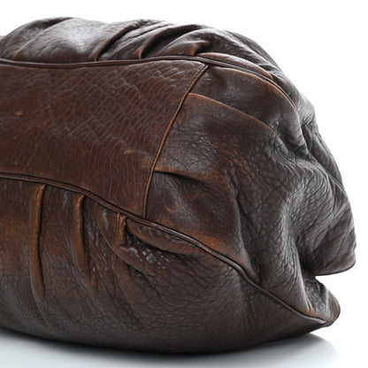 Fendi Crinkled Lambskin Mia Tote Cognac 14 of 14