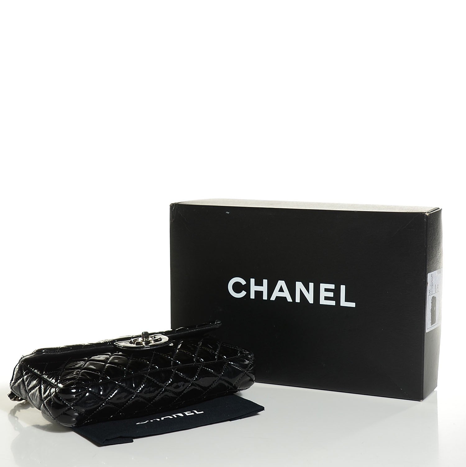 Chanel Patent Quilted East West Flap Black 4 of 8