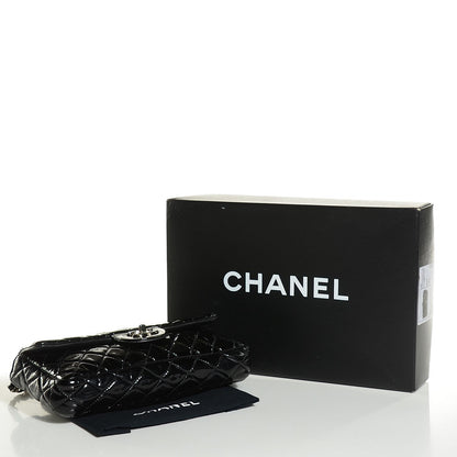 Chanel Patent Quilted East West Flap Black 4 of 8