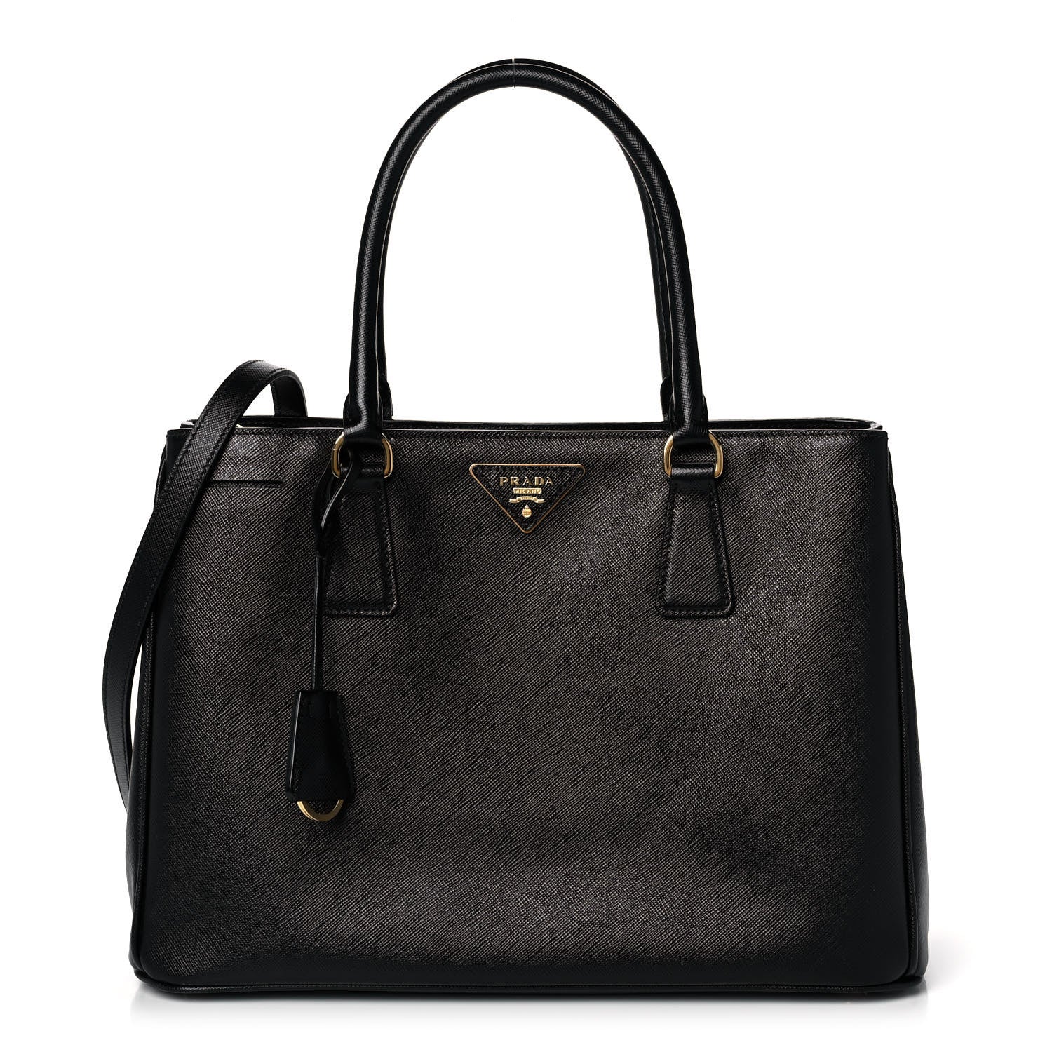 Prada Saffiano Lux Medium Tote Black 1 of 9