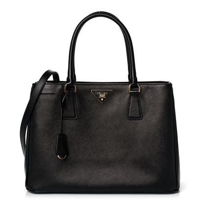 Prada Saffiano Lux Medium Tote Black 1 of 9