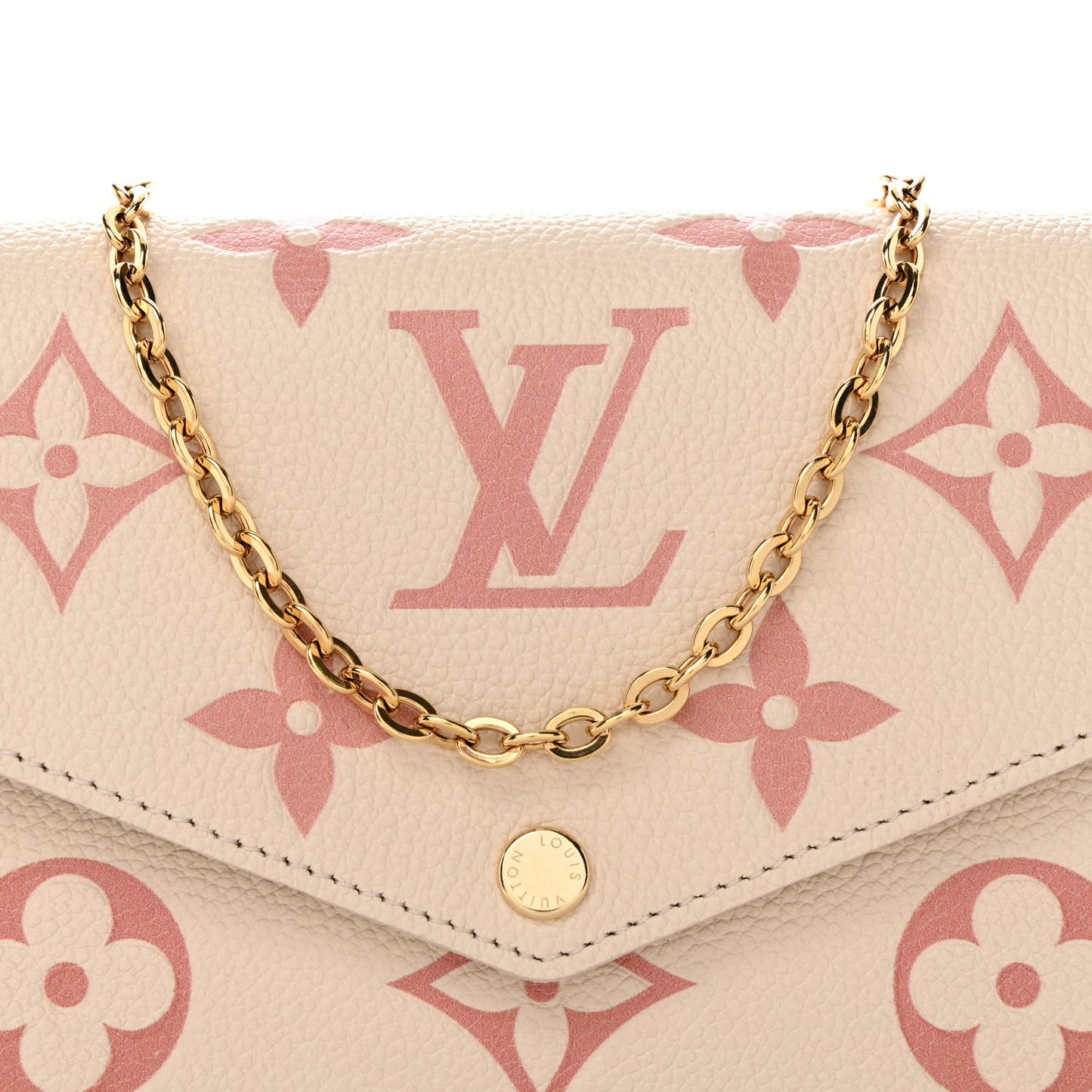 Empreinte Monogram Giant By The Pool Felicie Pochette Chain Wallet Creme Rose Trianon