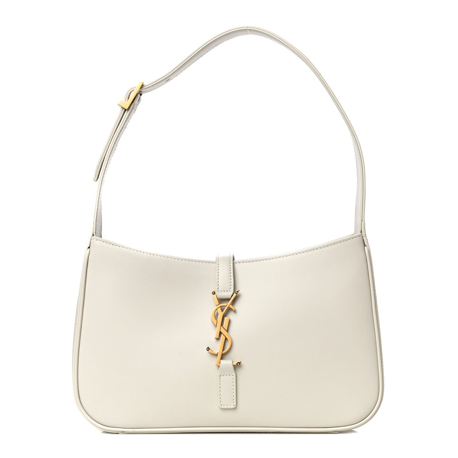 Saint Laurent Smooth Calfskin Le 5 A 7 Hobo Blanc Vintage 1 of 10