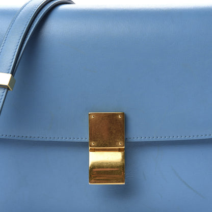 Celine Box Calfskin Medium Classic Box Flap Bag Blue 13 of 13
