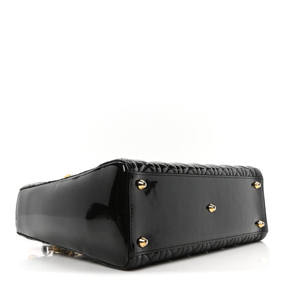 Christian Dior Patent Cannage Large Lady Dior Black 4 of 10