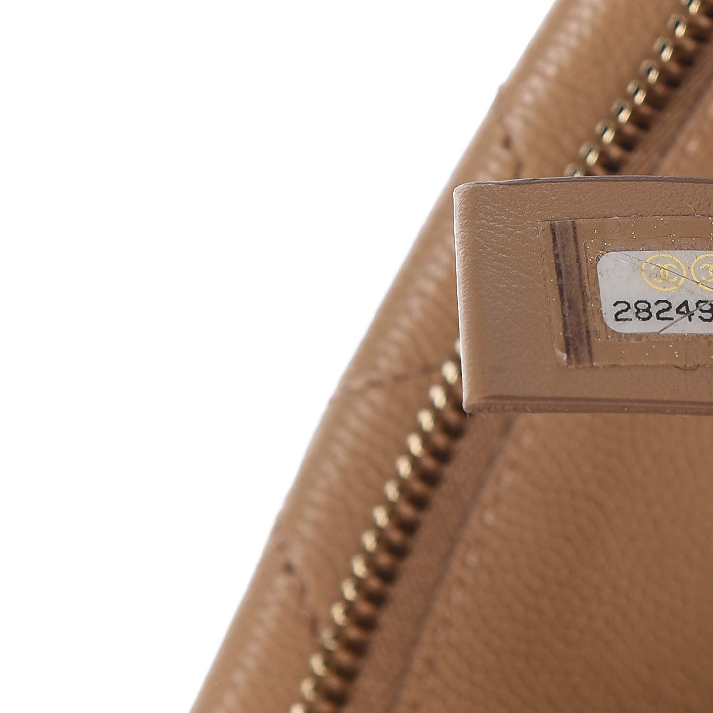 Caviar Quilted Rolled Up Tote Beige