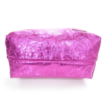 Marc Jacobs Crinkled Leather Cruise Tote Metallic Fuchsia 4 of 9