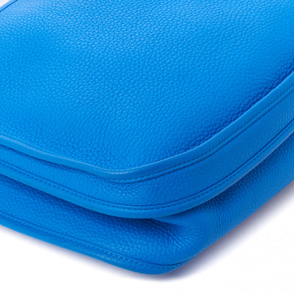 Hermes Taurillon Clemence Evelyne III GM Bleu Hydra 6 of 9