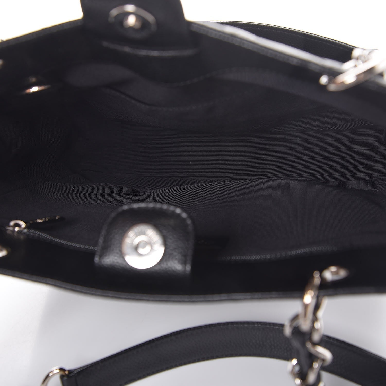Chanel Caviar Quilted Petit Shopping Tote PST Black 5 of 7
