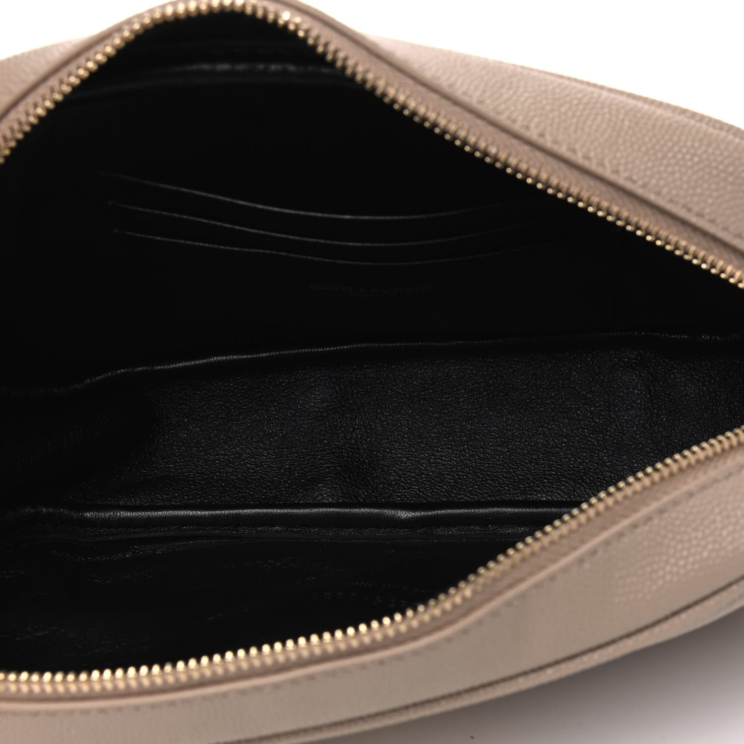 Saint Laurent Grain De Poudre Matelasse Monogram Mini Lou Camera Bag Dark Beige 4 of 4