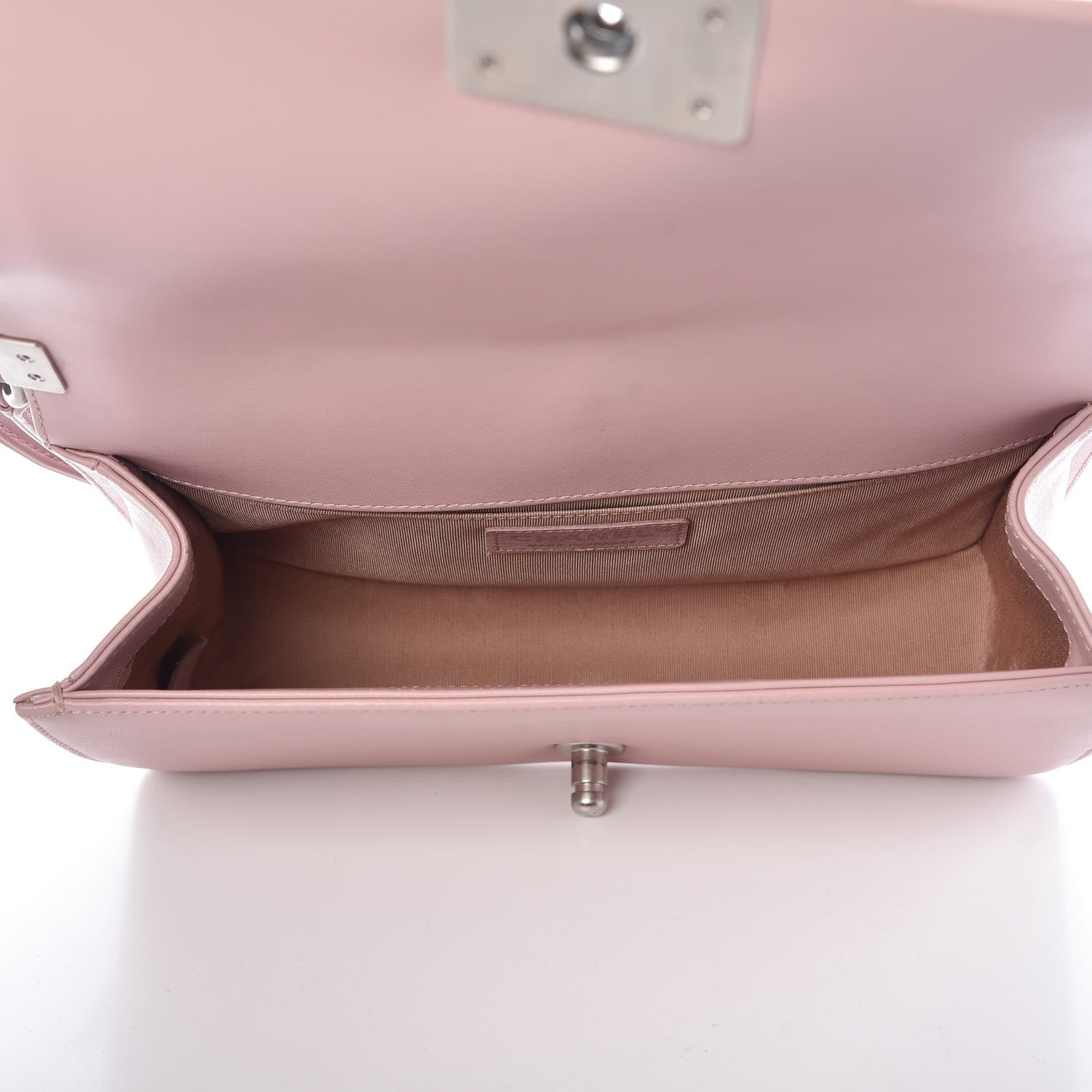 Chanel Calfskin Quilted Medium Boy Flap Light Pink 5 of 10