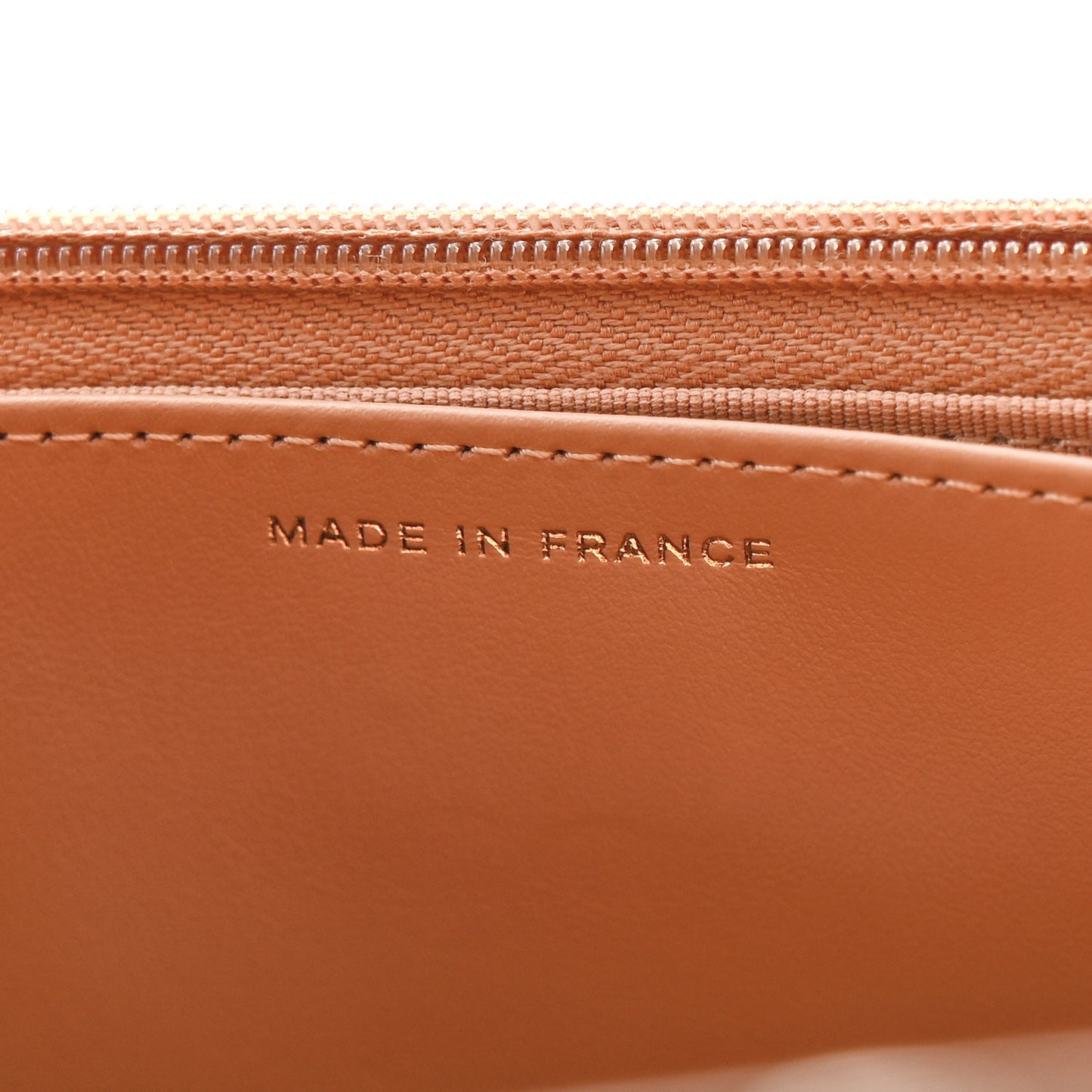 Caviar Quilted Wallet on Chain WOC Dark Beige