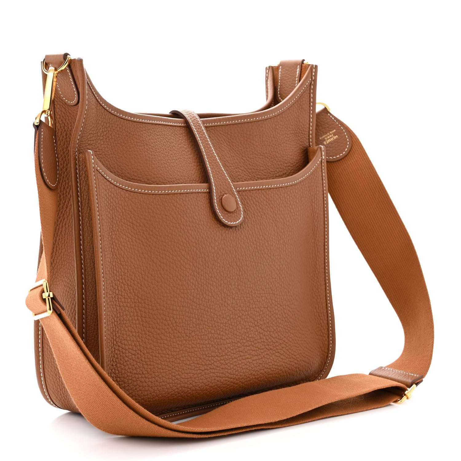 Hermes Taurillon Clemence Evelyne III PM Gold 3 of 10