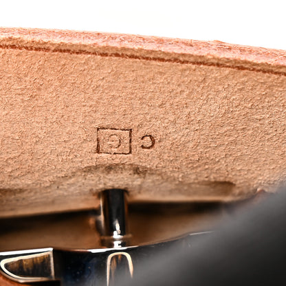 Hermes Toile Vache Calfskin Herbag 30 PM Black Natural 7 of 10