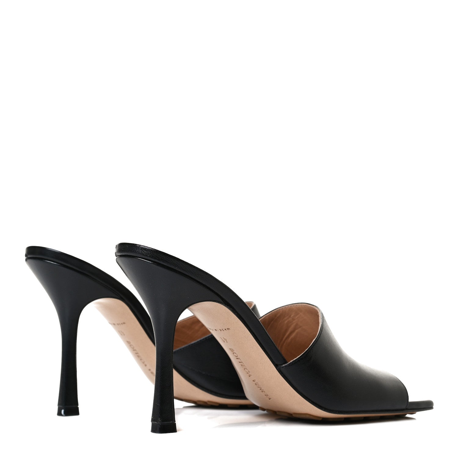 Bottega Veneta Lambskin Stretch Mule Sandals 41 Black 4 of 11