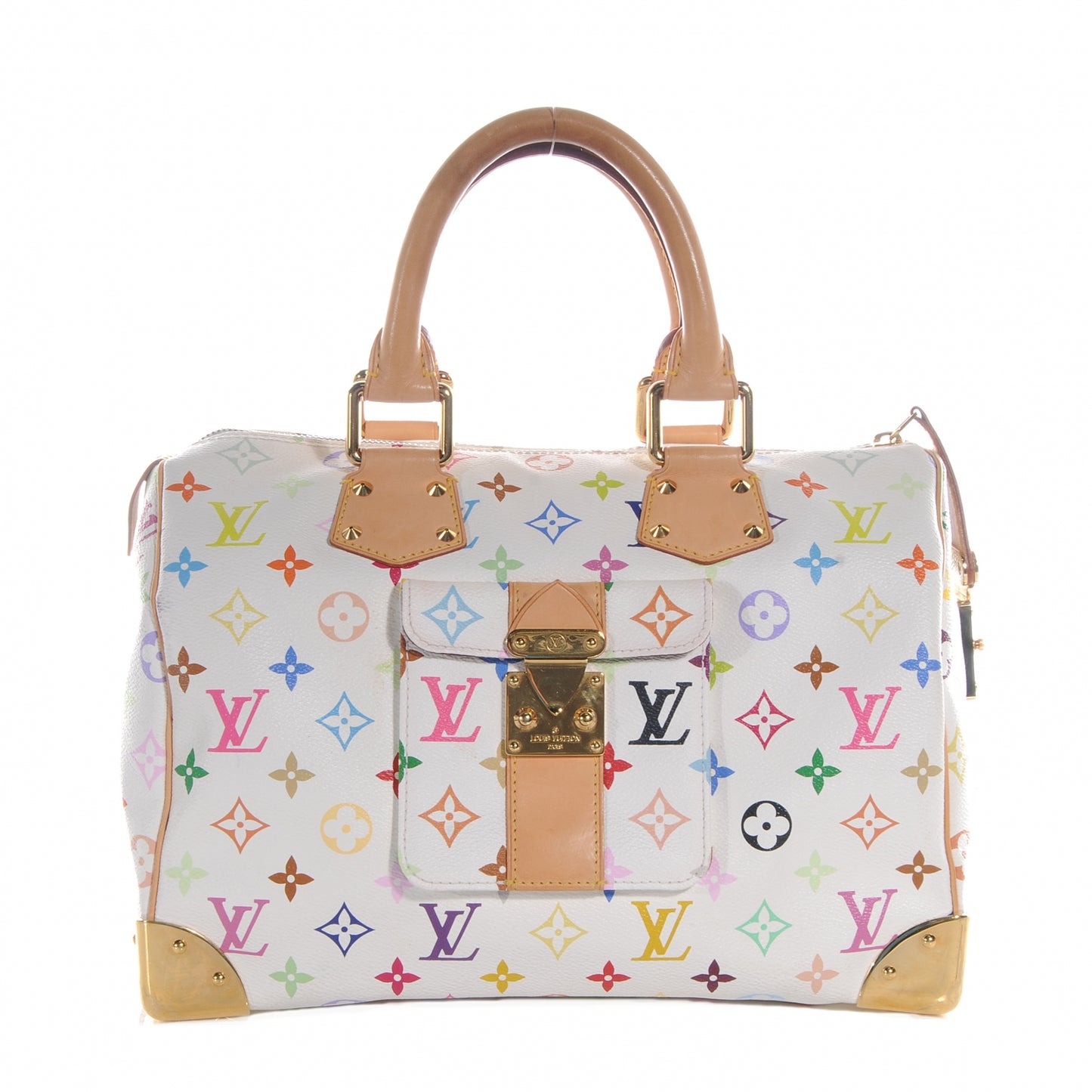 Monogram Multicolor Speedy 30 White